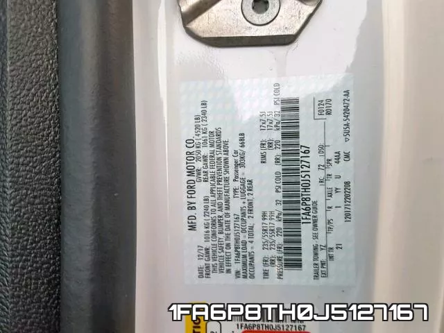 1FA6P8TH0J5127167 фото 2