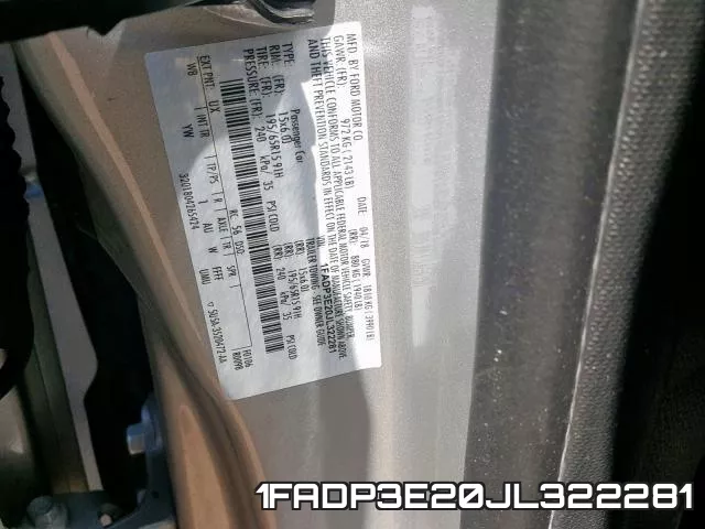 1FADP3E20JL322281 фото 2