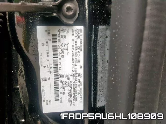 1FADP5AU6HL108909 фото 2