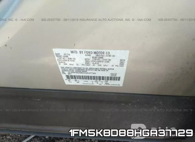 1FM5K8D88HGA37729 фото 10