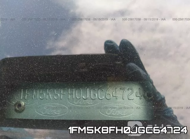 1FM5K8FH0JGC64724 фото 10