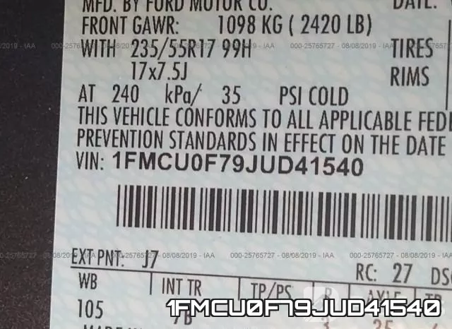 1FMCU0F79JUD41540 фото 10