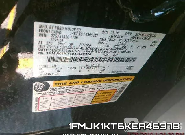 1FMJK1KT6KEA46378 фото 10
