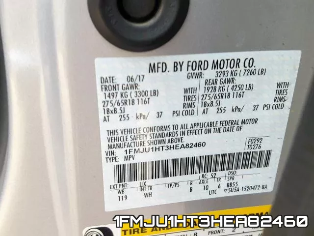 1FMJU1HT3HEA82460 фото 2