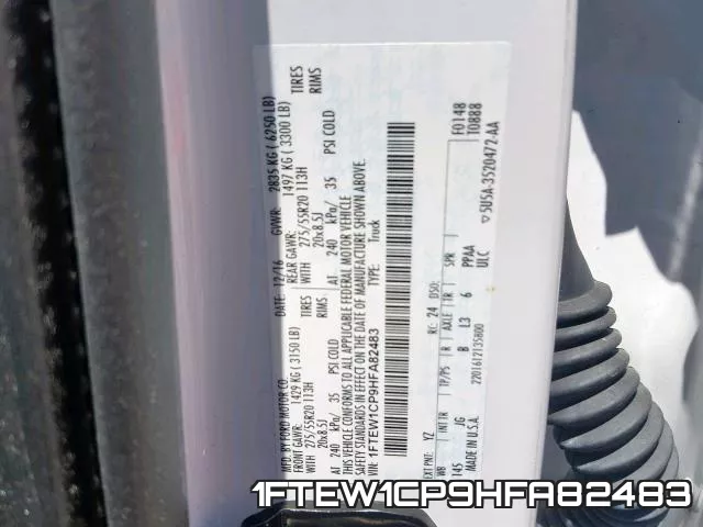 1FTEW1CP9HFA82483 фото 2
