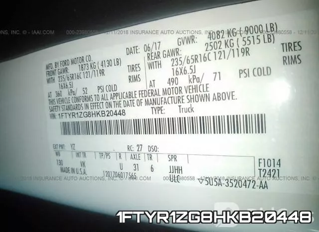 1FTYR1ZG8HKB20448 фото 10