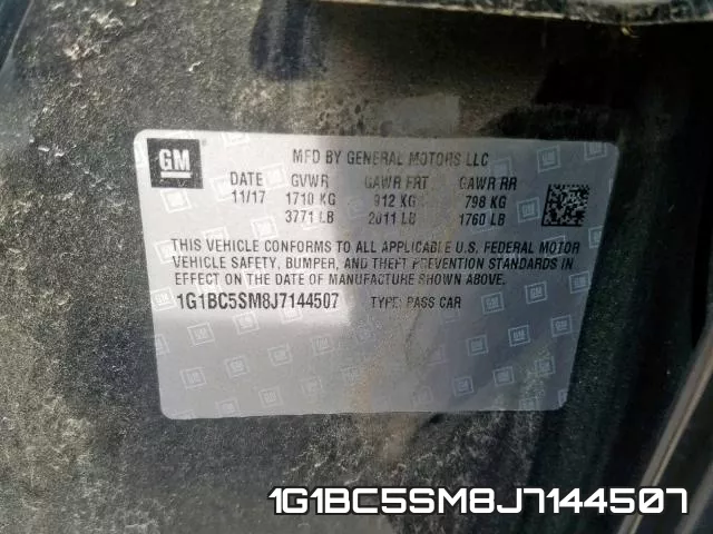 1G1BC5SM8J7144507 фото 2