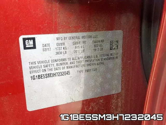 1G1BE5SM3H7232045 фото 2