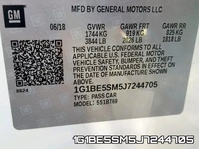 1G1BE5SM5J7244705 фото 2