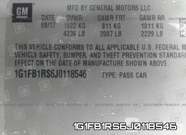 1G1FB1RS6J0118546 фото 10