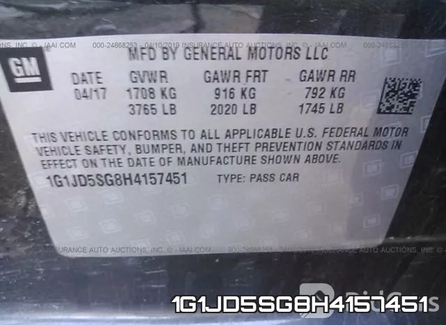 1G1JD5SG8H4157451 фото 9