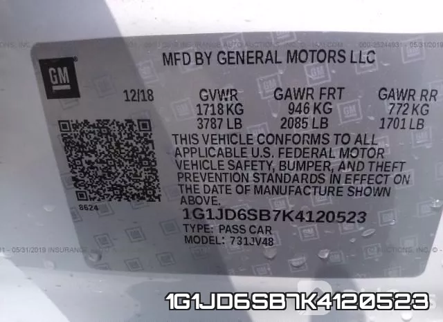 1G1JD6SB7K4120523 фото 9