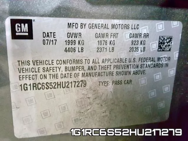 1G1RC6S52HU217279 фото 2