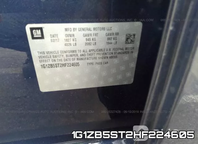 1G1ZB5ST2HF224605 фото 10