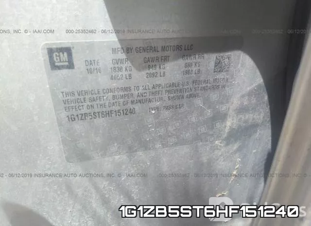 1G1ZB5ST6HF151240 фото 10