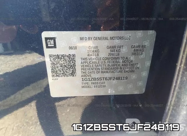 1G1ZB5ST6JF248119 фото 10