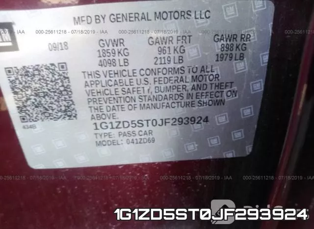 1G1ZD5ST0JF293924 фото 10