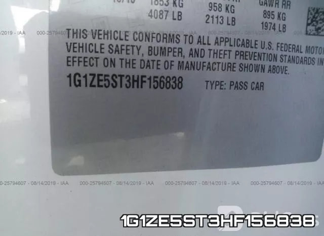 1G1ZE5ST3HF156838 фото 10