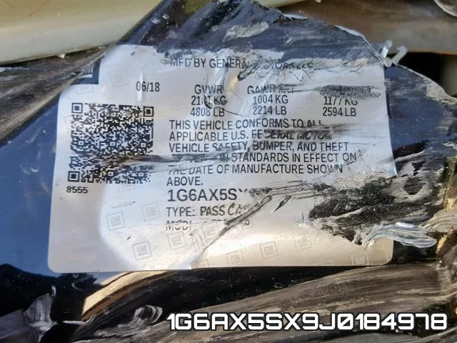 1G6AX5SX9J0184978 фото 2