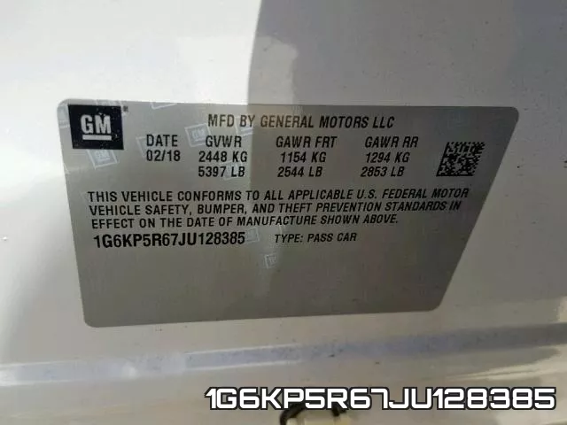 1G6KP5R67JU128385 фото 2