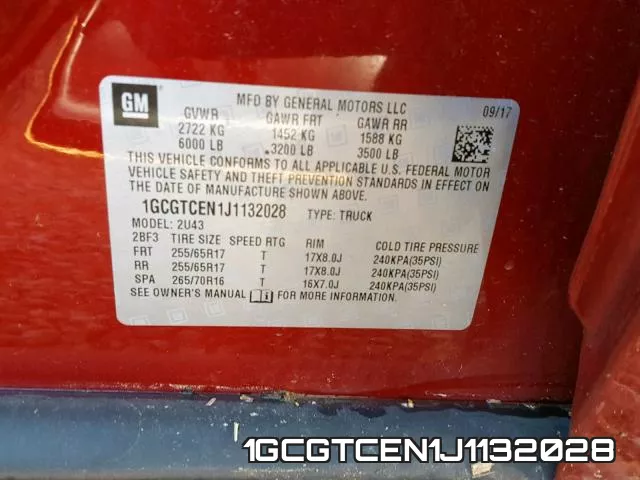 1GCGTCEN1J1132028 фото 2