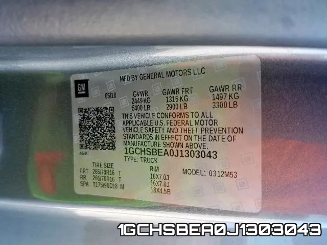 1GCHSBEA0J1303043 фото 2