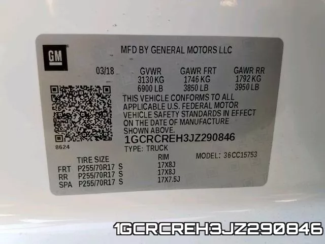 1GCRCREH3JZ290846 фото 2