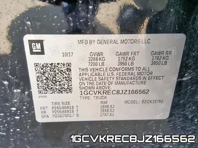 1GCVKREC8JZ166562 фото 2