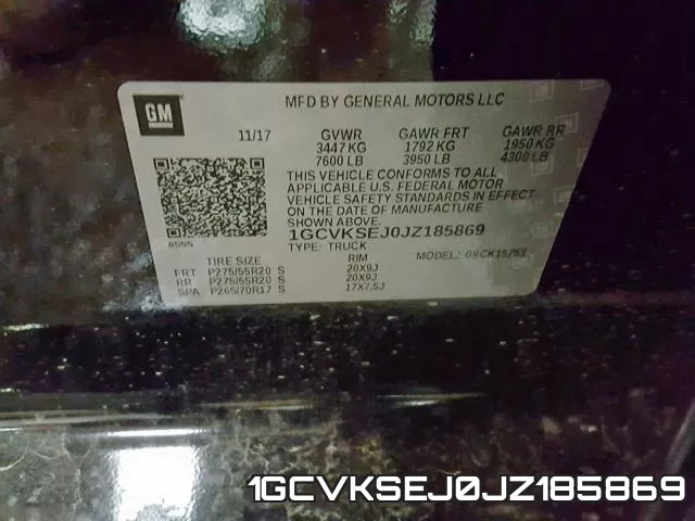 1GCVKSEJ0JZ185869 фото 2