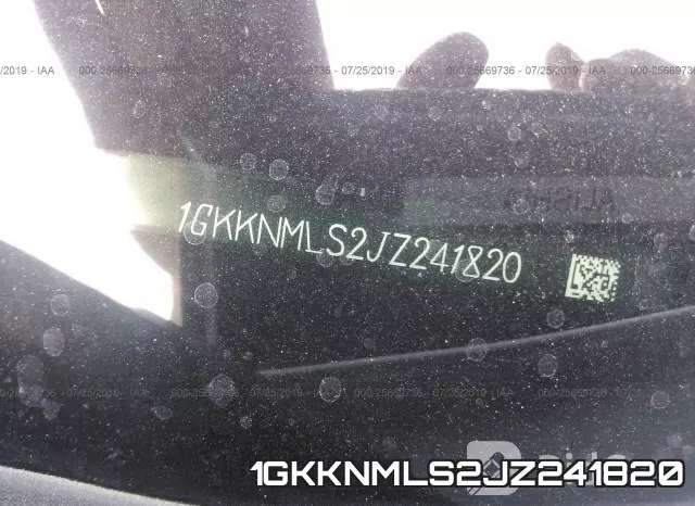 1GKKNMLS2JZ241820 фото 10