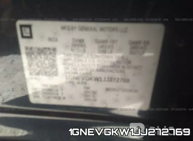 1GNEVGKW1JJ272769 фото 10