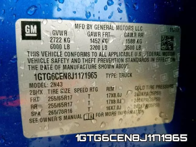 1GTG6CEN8J1171965 фото 2