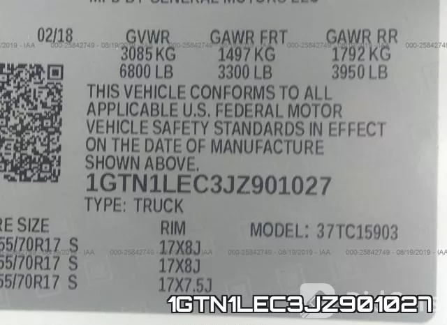 1GTN1LEC3JZ901027 фото 10