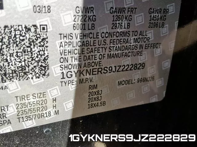 1GYKNERS9JZ222829 фото 2