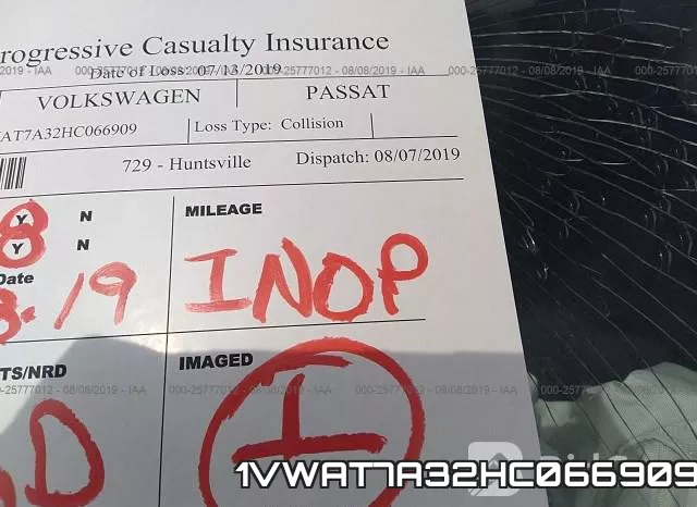 1VWAT7A32HC066909 фото 8