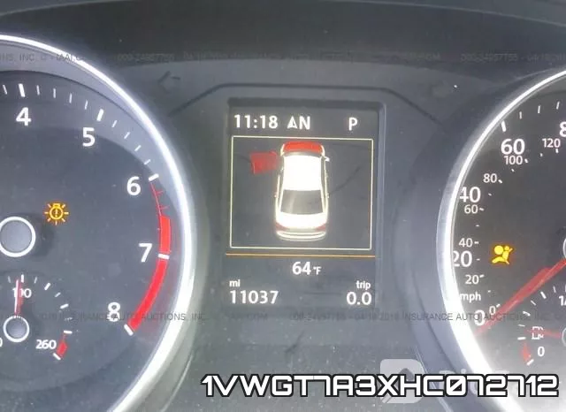 1VWGT7A3XHC072712 фото 8