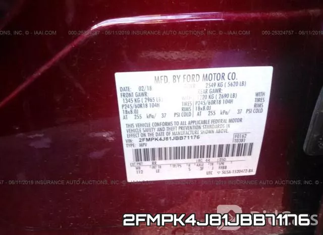 2FMPK4J81JBB71176 фото 9