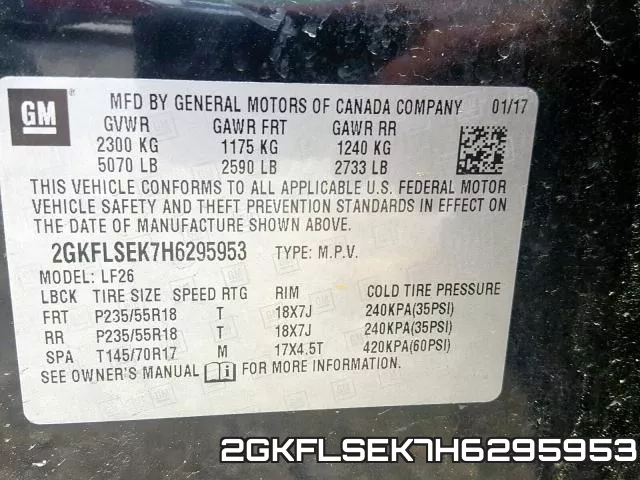 2GKFLSEK7H6295953 фото 2