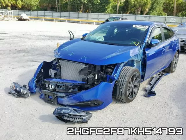 2HGFC2F87KH514793 фото 3