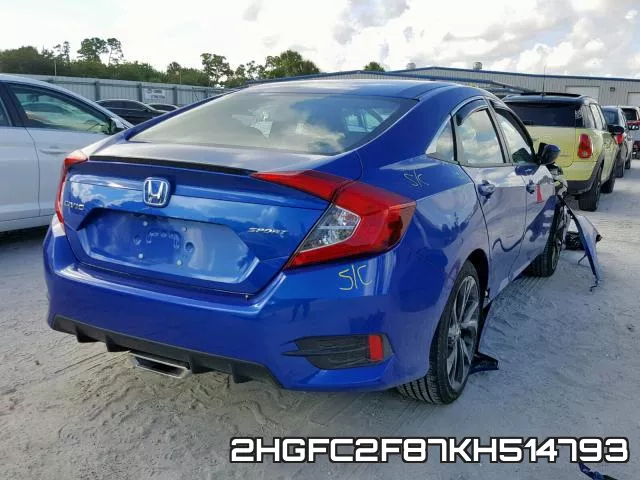 2HGFC2F87KH514793 фото 5