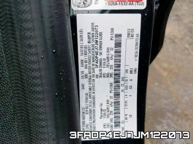 3FADP4EJ7JM122073 фото 2