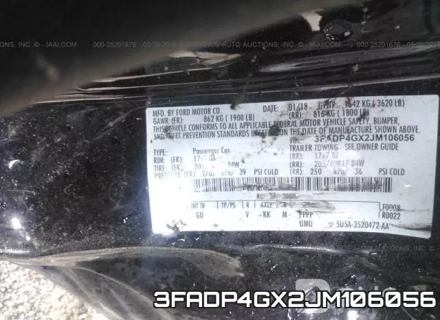 3FADP4GX2JM106056 фото 10
