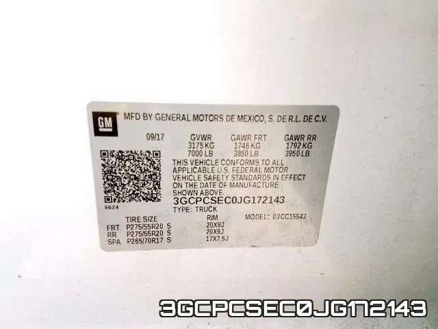 3GCPCSEC0JG172143 фото 2