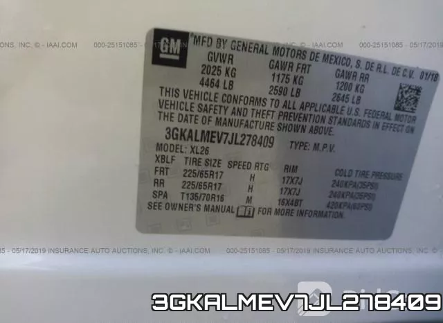 3GKALMEV7JL278409 фото 10