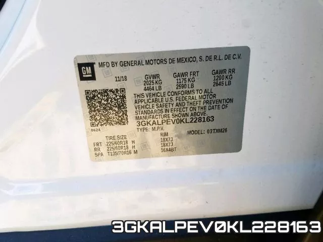 3GKALPEV0KL228163 фото 2