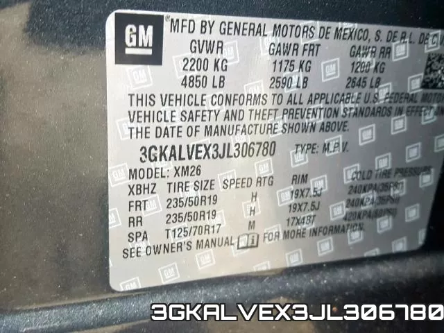 3GKALVEX3JL306780 фото 2