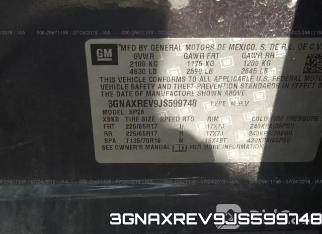 3GNAXREV9JS599748 фото 10