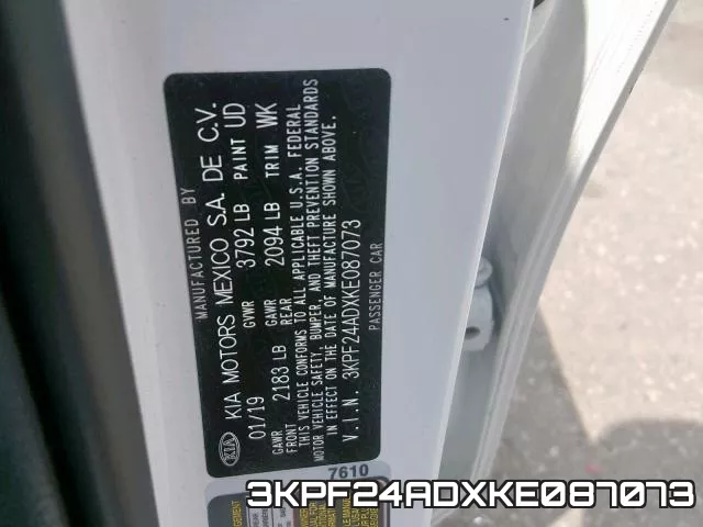 3KPF24ADXKE087073 фото 2