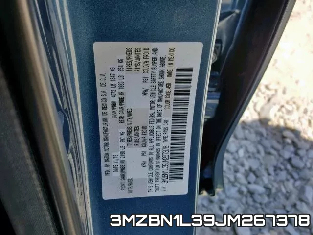3MZBN1L39JM267378 фото 2