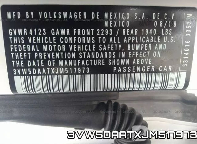 3VW5DAATXJM517973 фото 10
